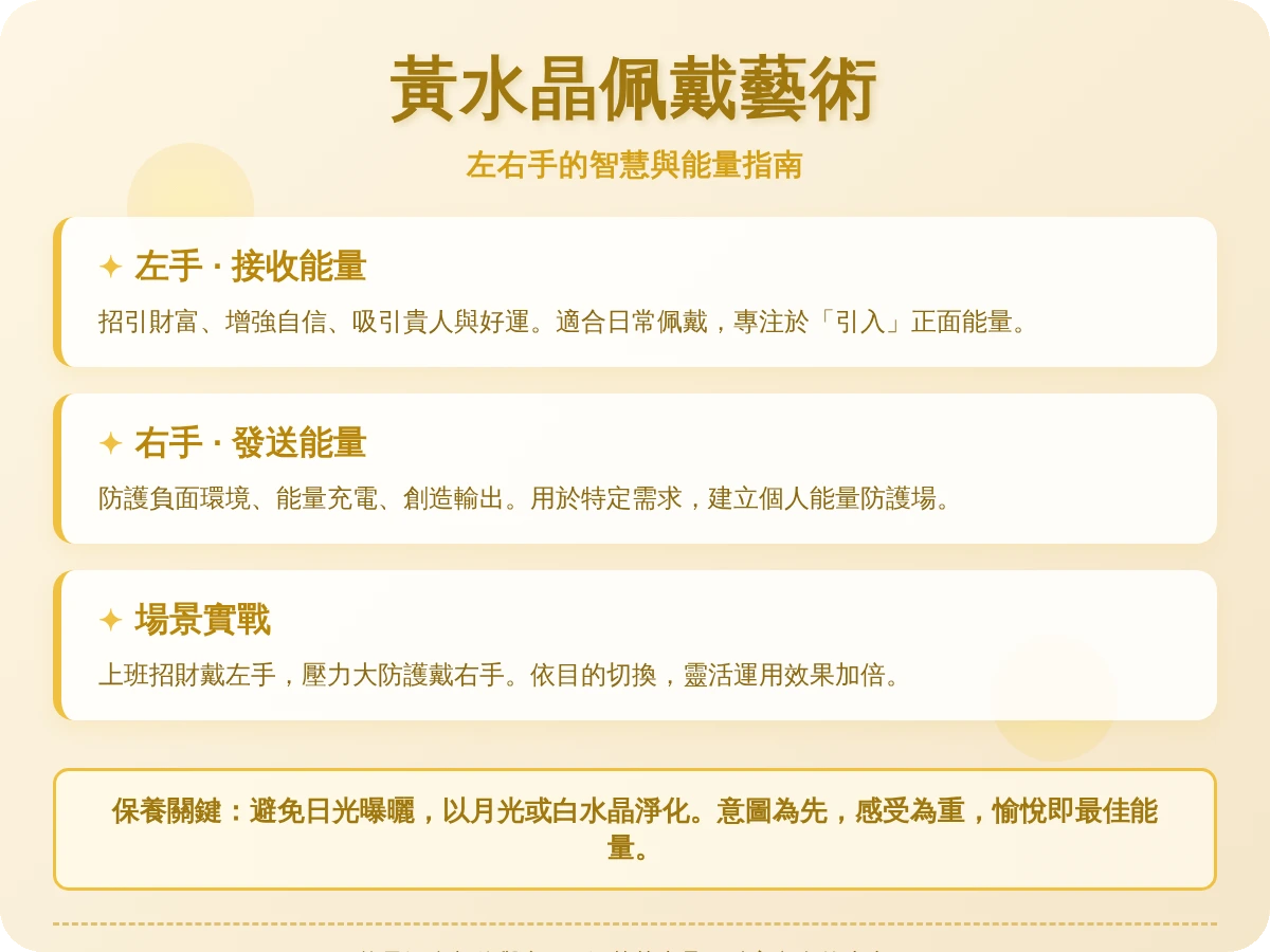 黃水晶戴哪隻手 黃水晶戴哪隻手