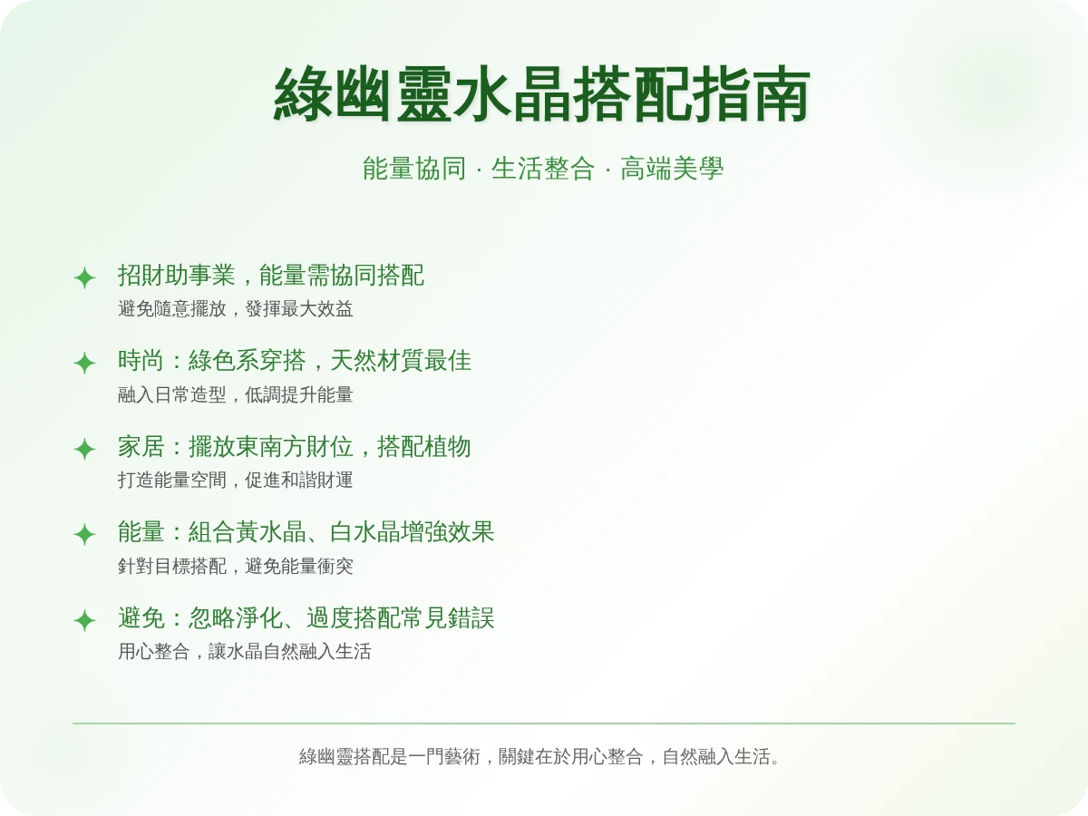 綠幽靈搭配 綠幽靈搭配