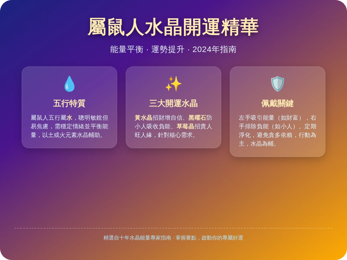 屬鼠適合戴什麼水晶 屬鼠適合戴什麼水晶