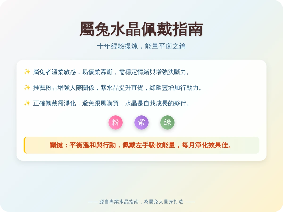 屬兔適合戴什麼水晶