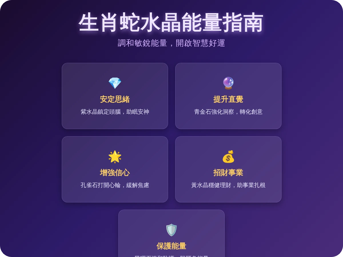 屬蛇適合的水晶