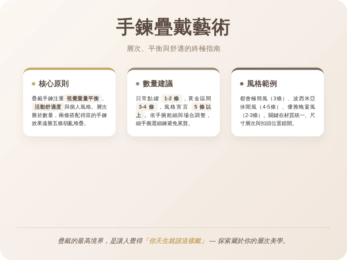 一隻手可以戴幾條手鍊 一隻手可以戴幾條手鍊