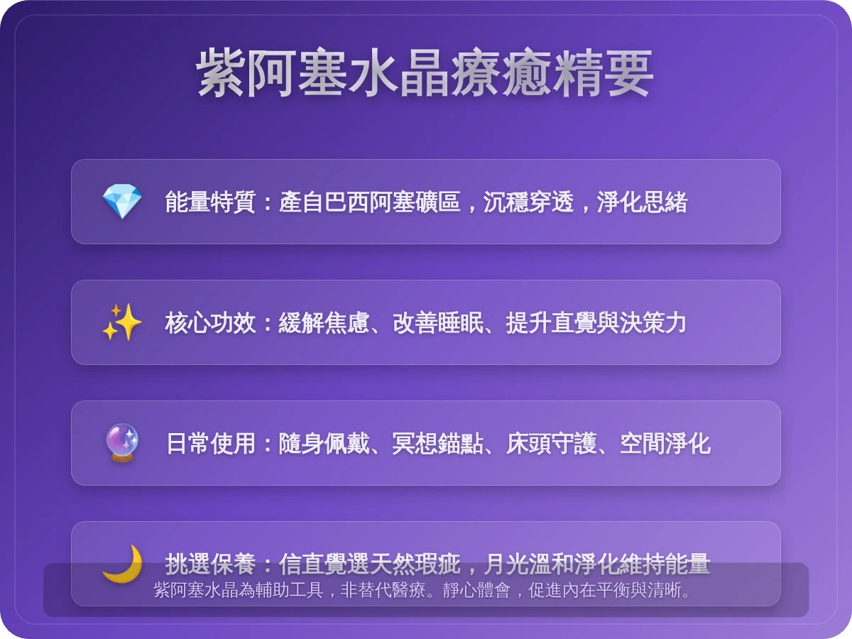 紫阿塞水晶功效