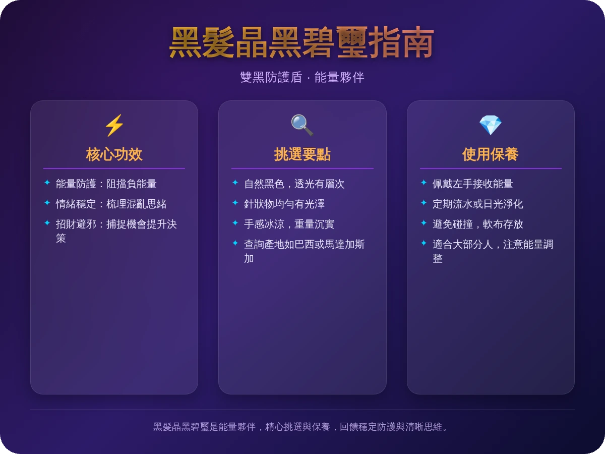 黑髮晶黑碧璽 黑髮晶黑碧璽