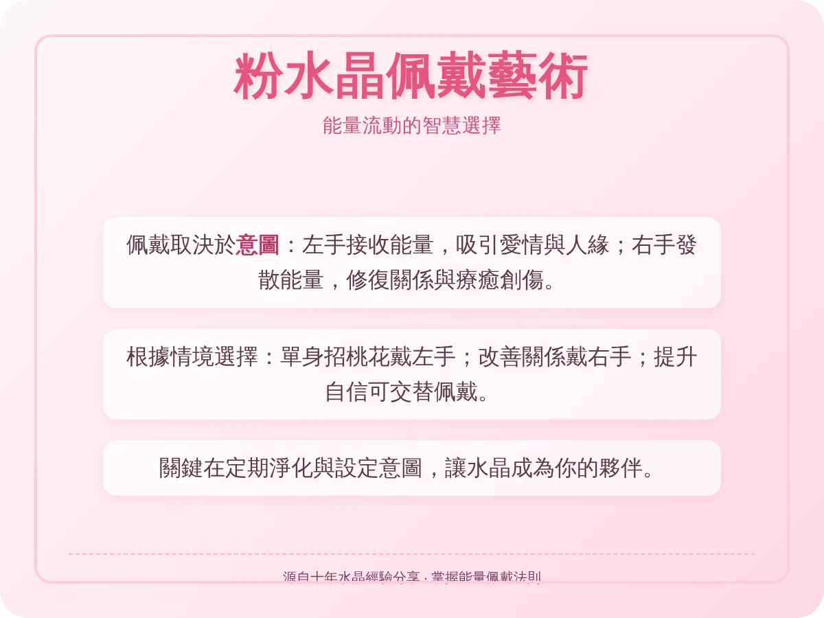 粉水晶戴哪隻手