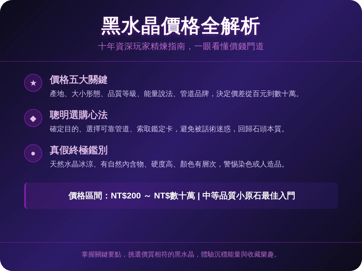黑水晶價錢