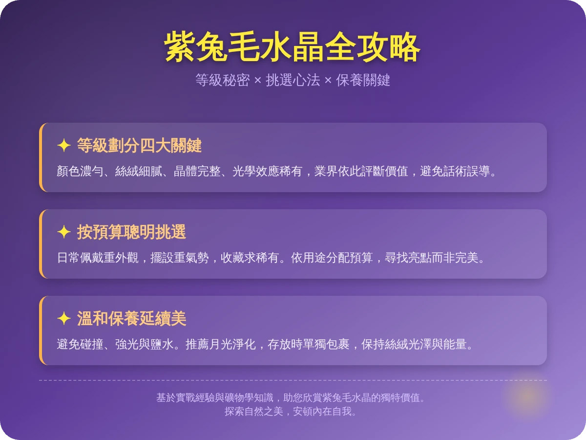 紫兔毛水晶等級