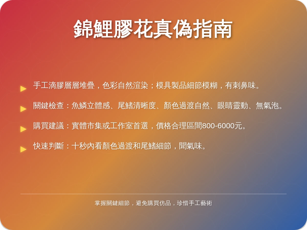 錦鯉膠花真假 錦鯉膠花真假