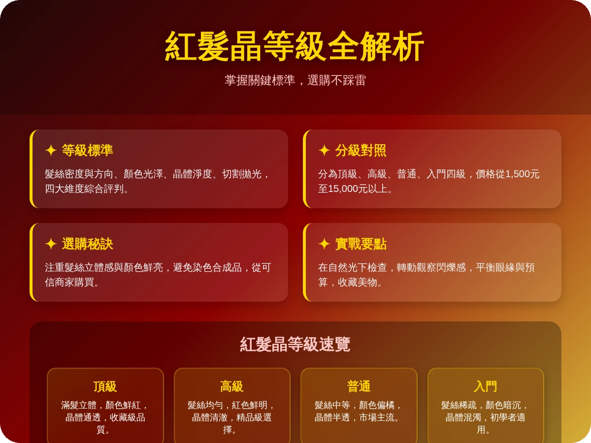 紅髮晶等級 紅髮晶等級