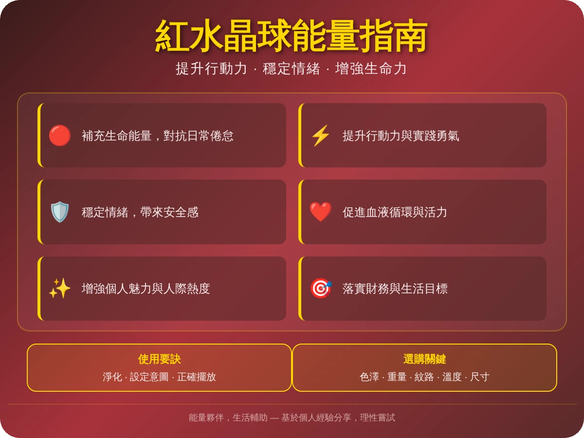 紅水晶球功效