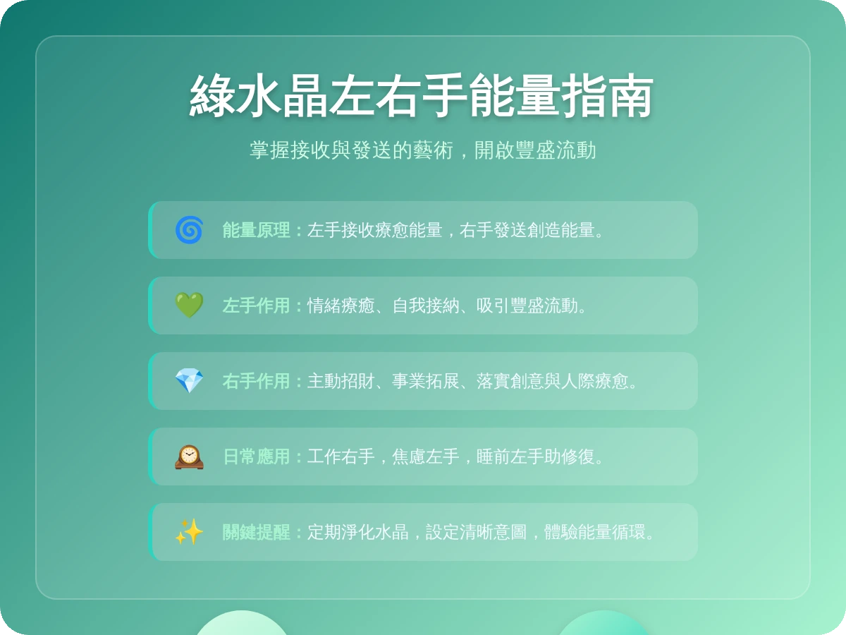 綠水晶左右手 綠水晶左右手