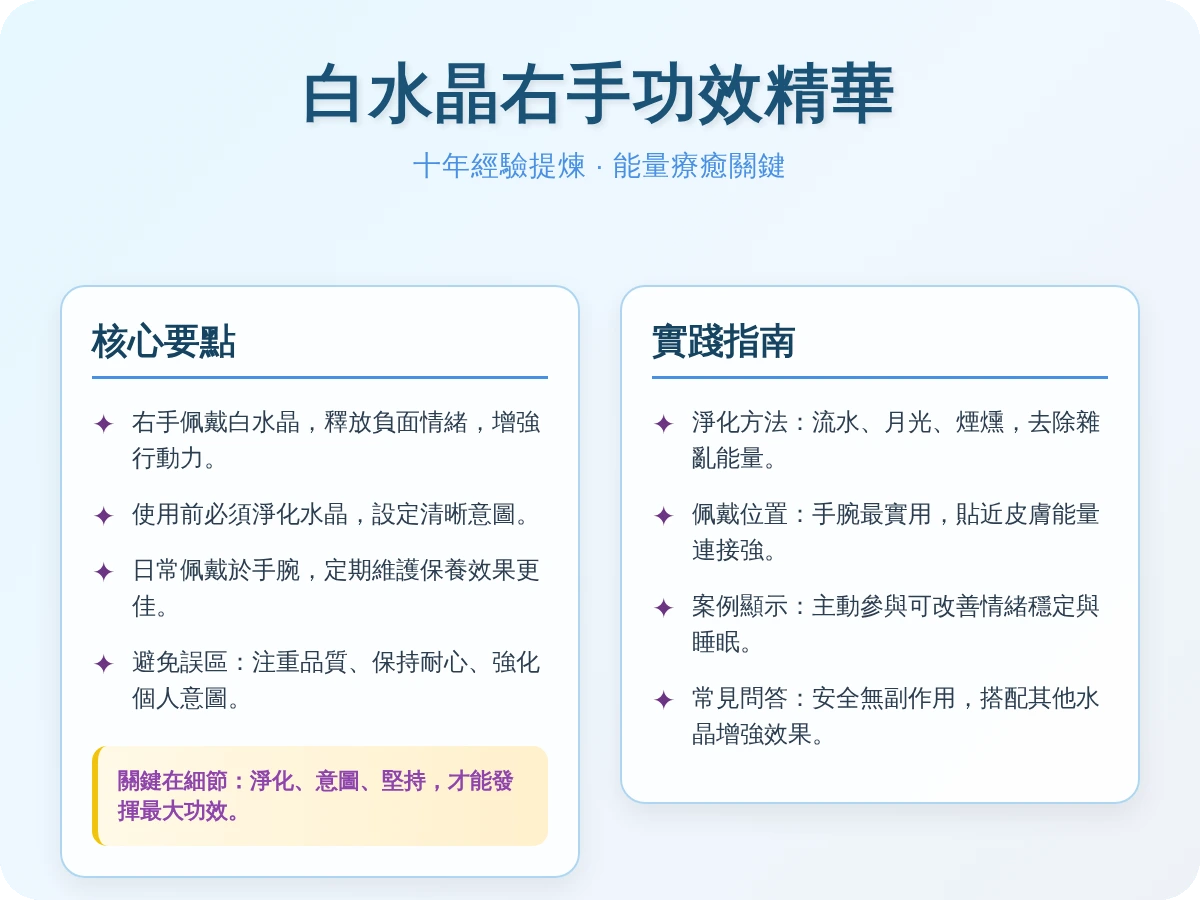 白水晶右手功效