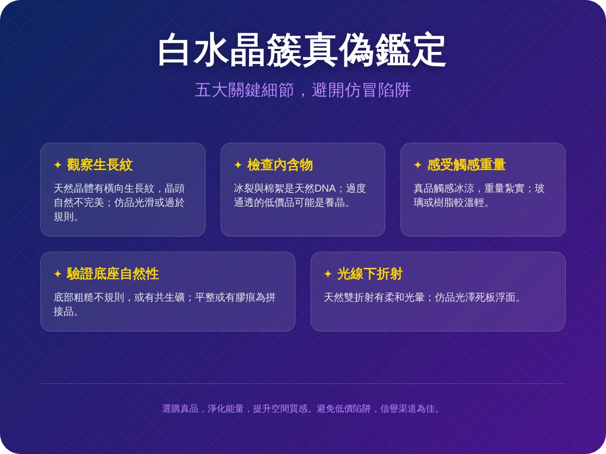 白水晶簇真假 白水晶簇真假