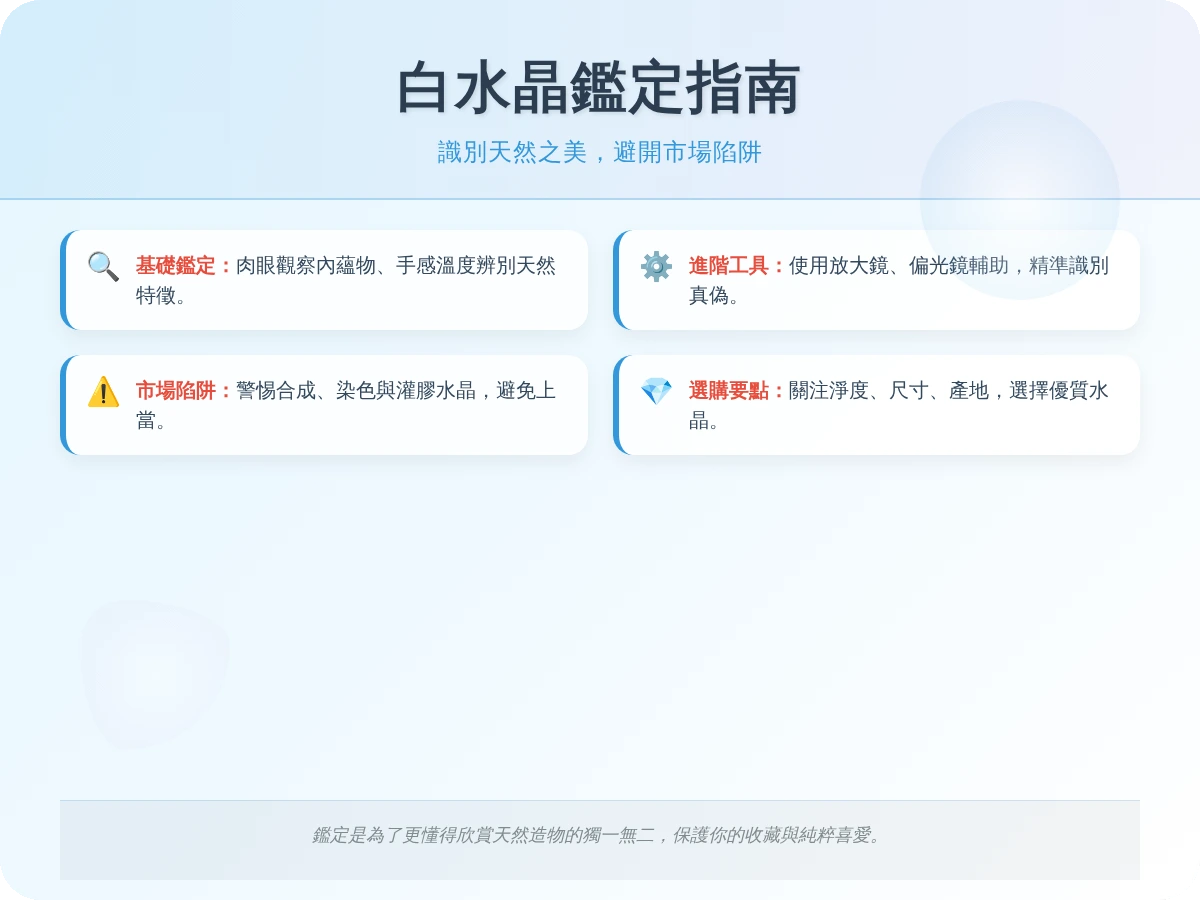 白水晶鑑定