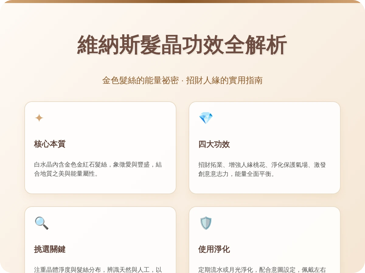 維納斯髮晶功效