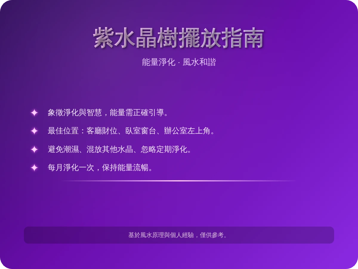 紫水晶樹擺放位置