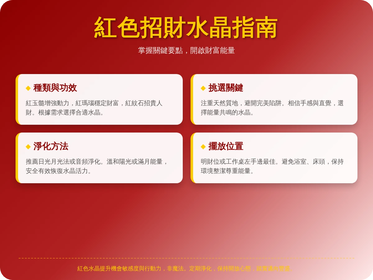 紅色招財水晶