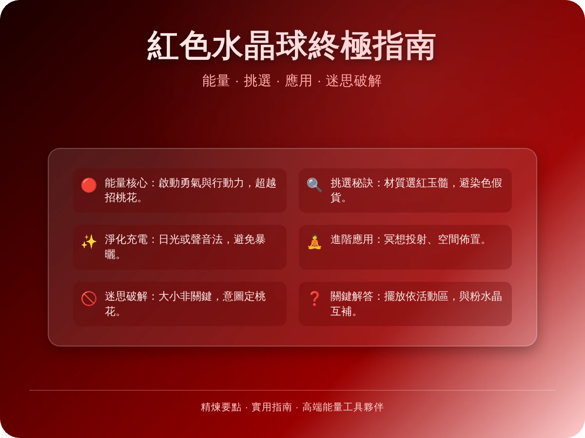 紅色水晶球 紅色水晶球