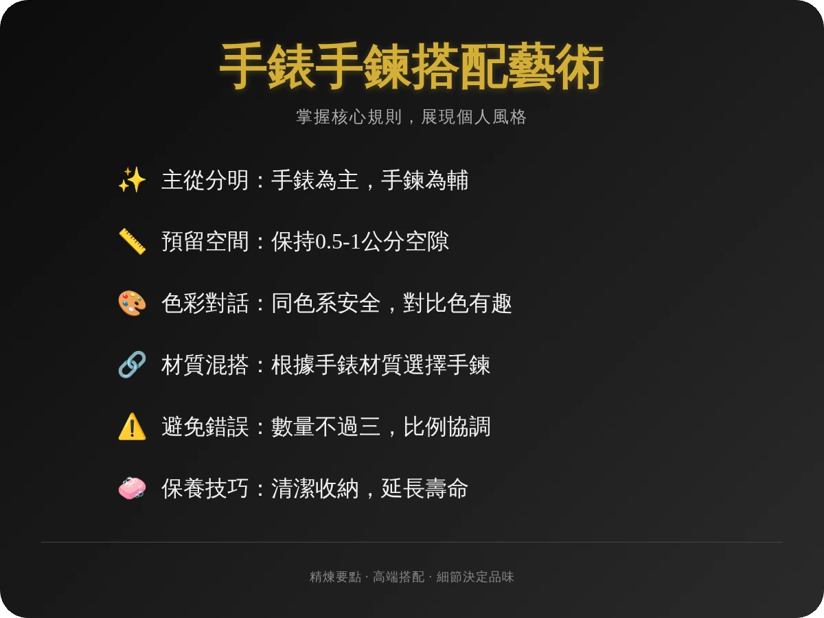 手錶手鍊一起戴