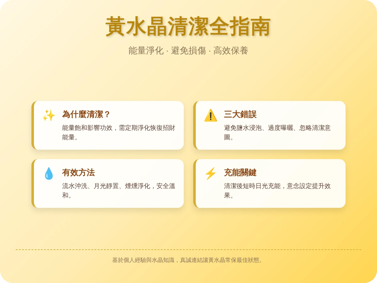 黃水晶清潔