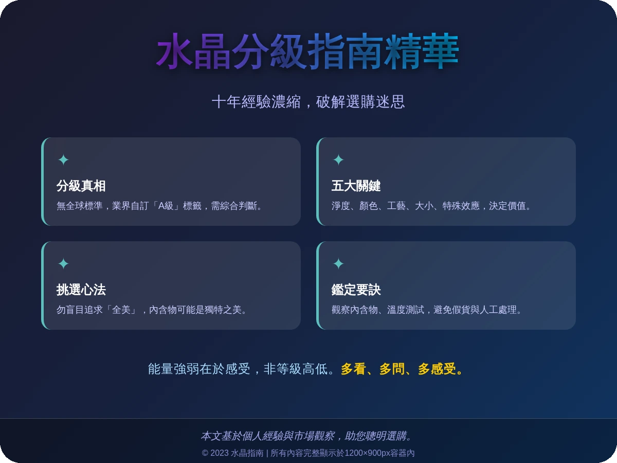 水晶分級 水晶分級