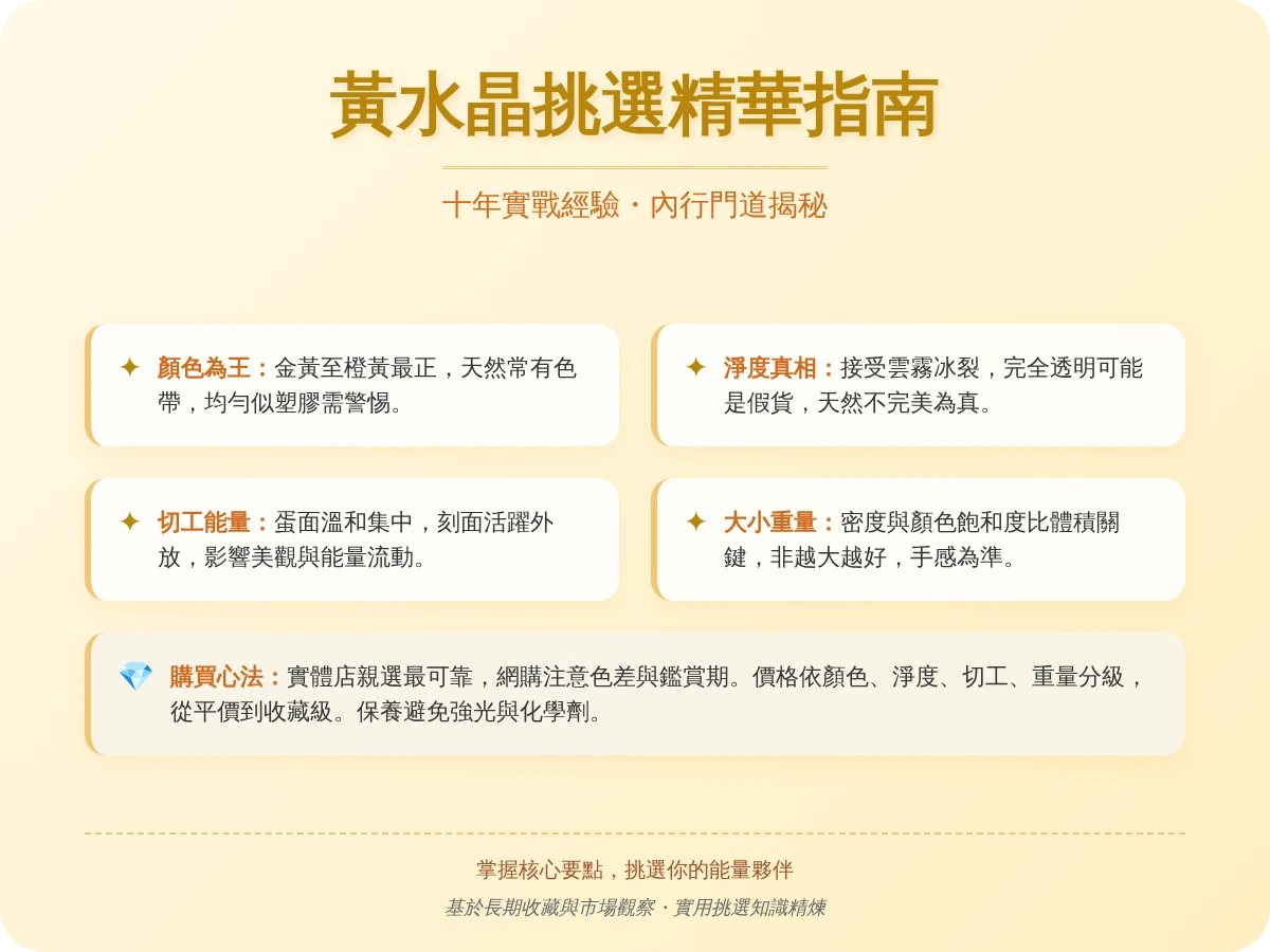 黃水晶怎麼挑
