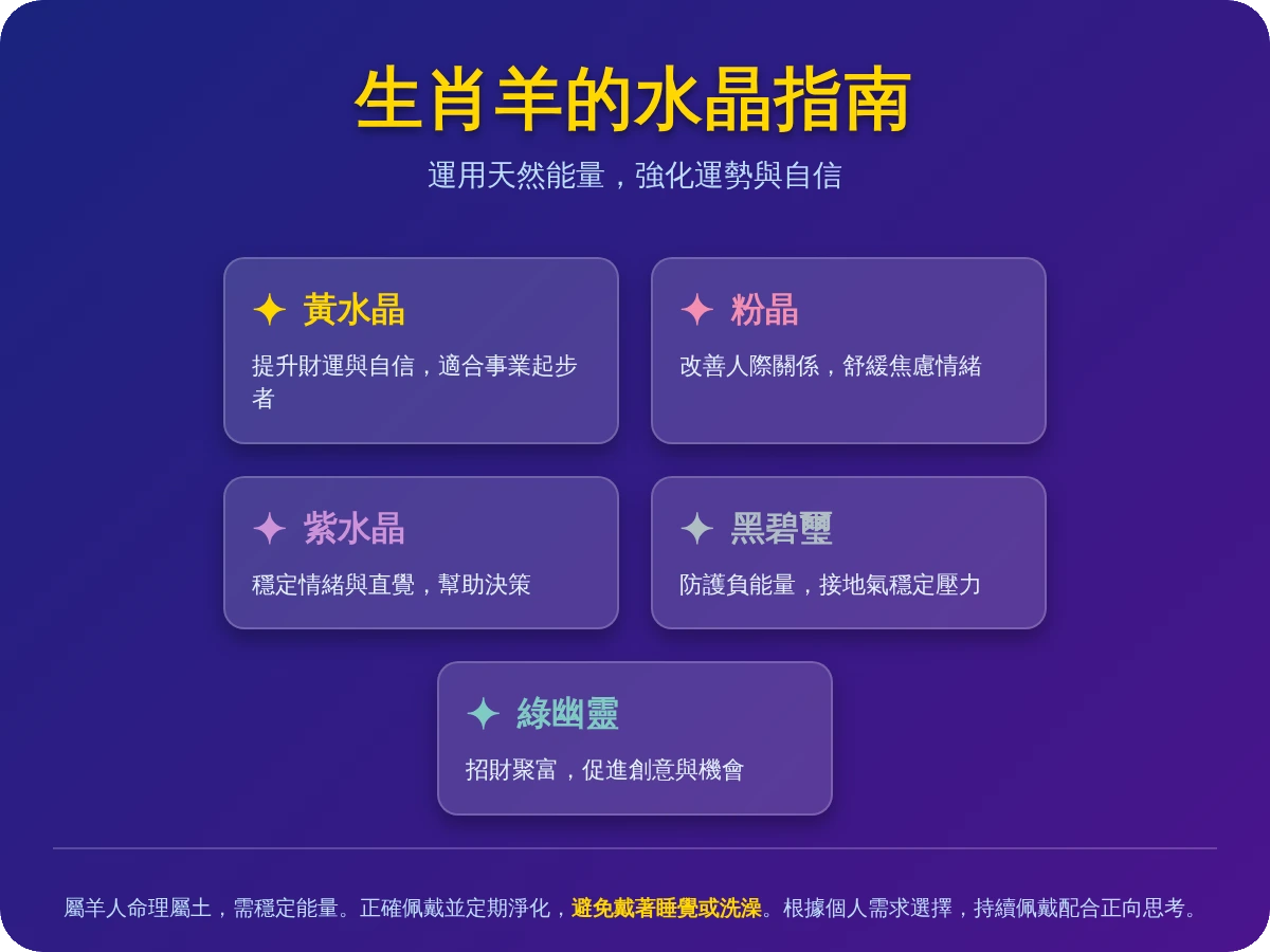 屬羊適合戴什麼水晶2025