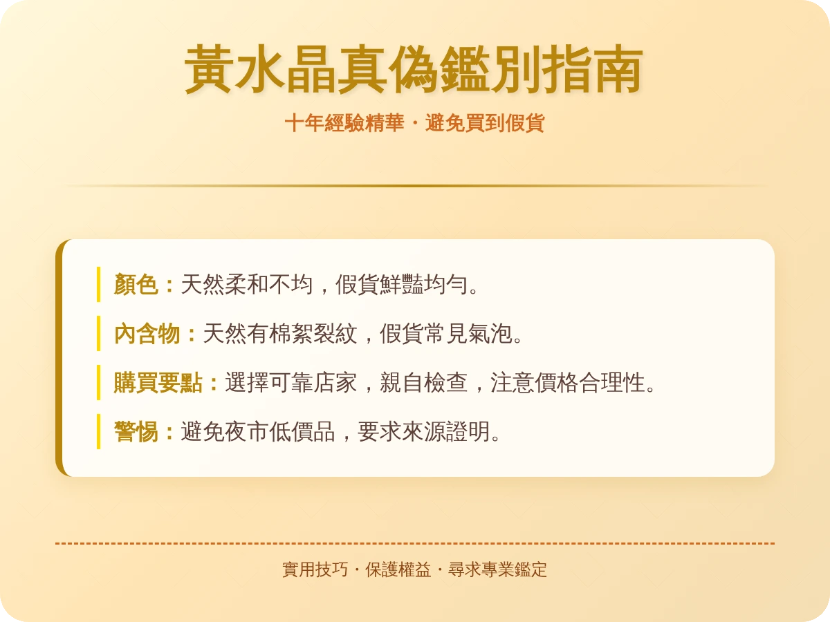 如何分辨真假黃水晶