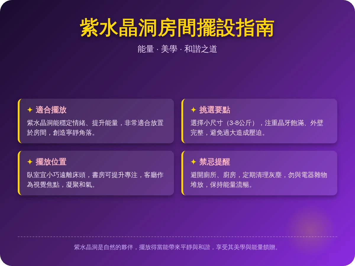 紫水晶洞可以放房間嗎