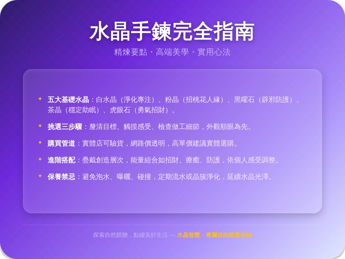 水晶手鍊種類 水晶手鍊種類