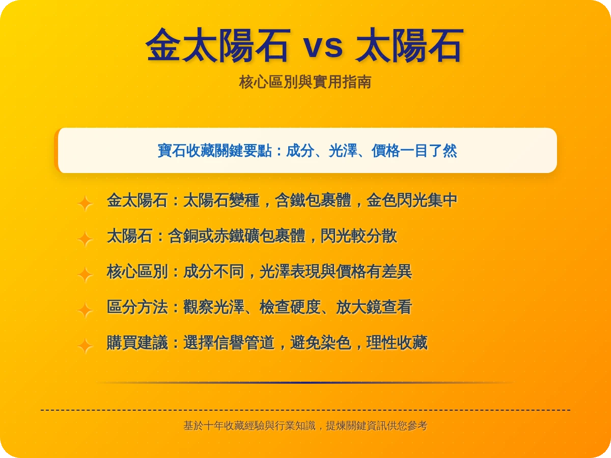 金太陽太陽石分別