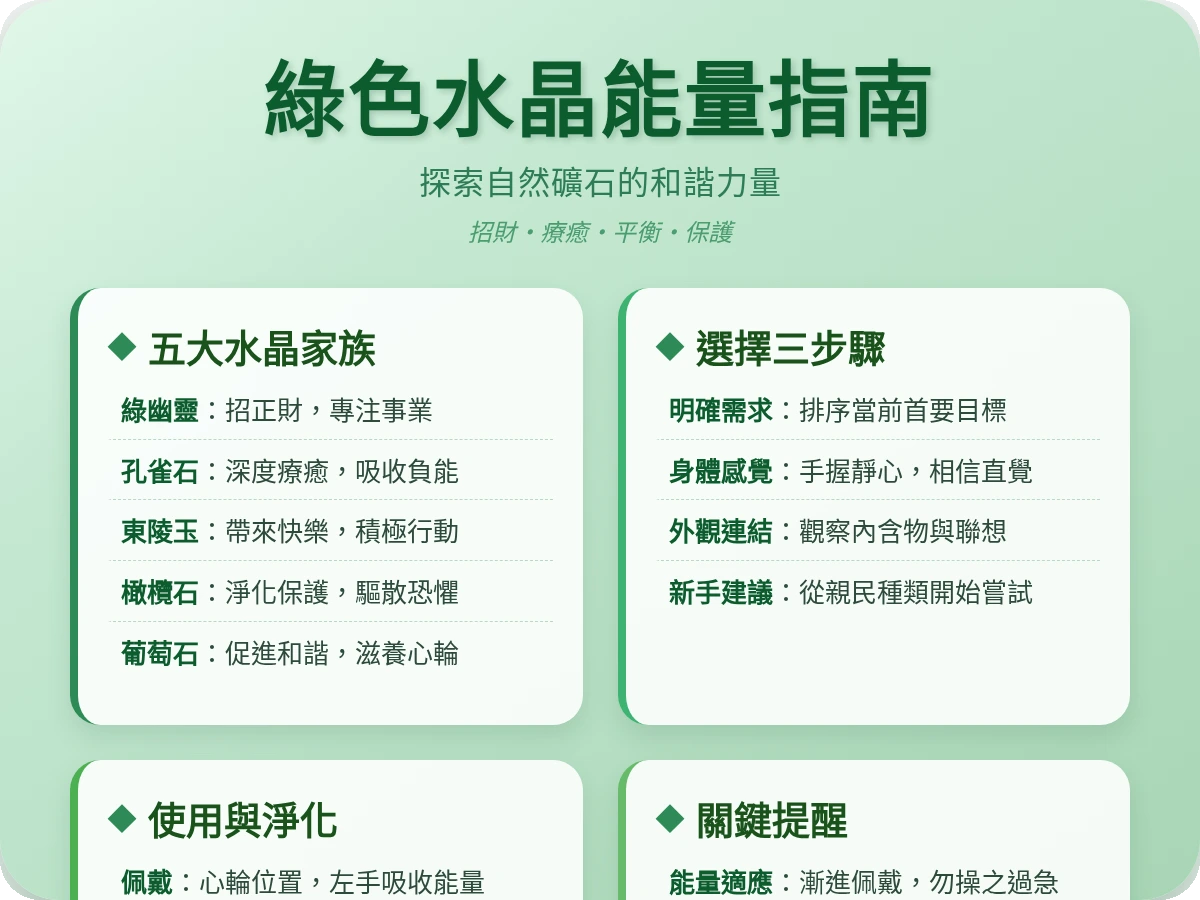 綠色系水晶功效