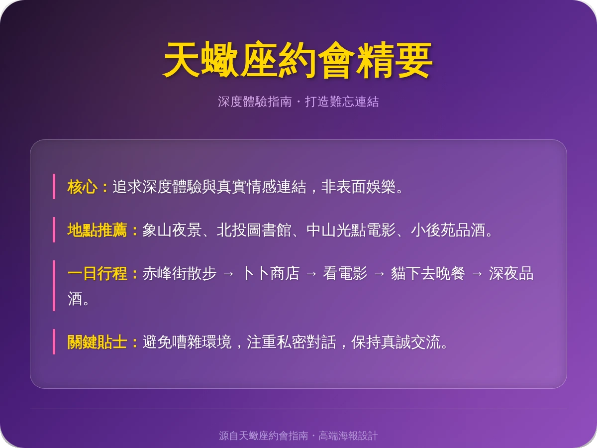 天蠍約會