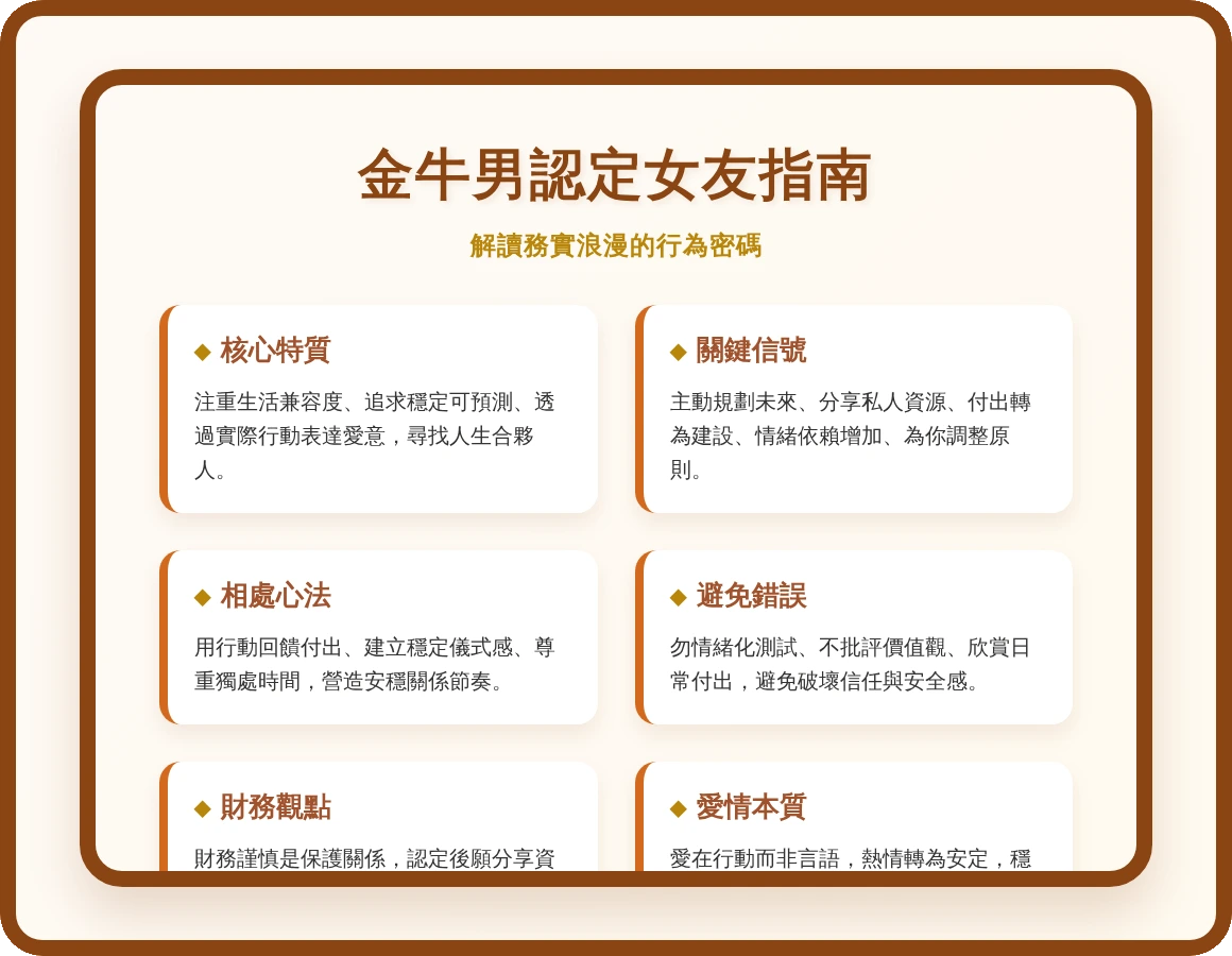 金牛男認定女朋友 金牛男認定女朋友