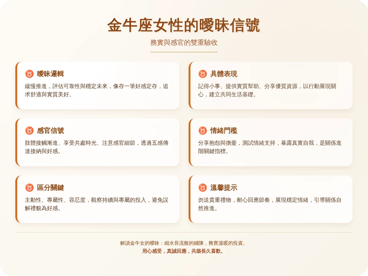 金牛女曖昧舉動 金牛女曖昧舉動