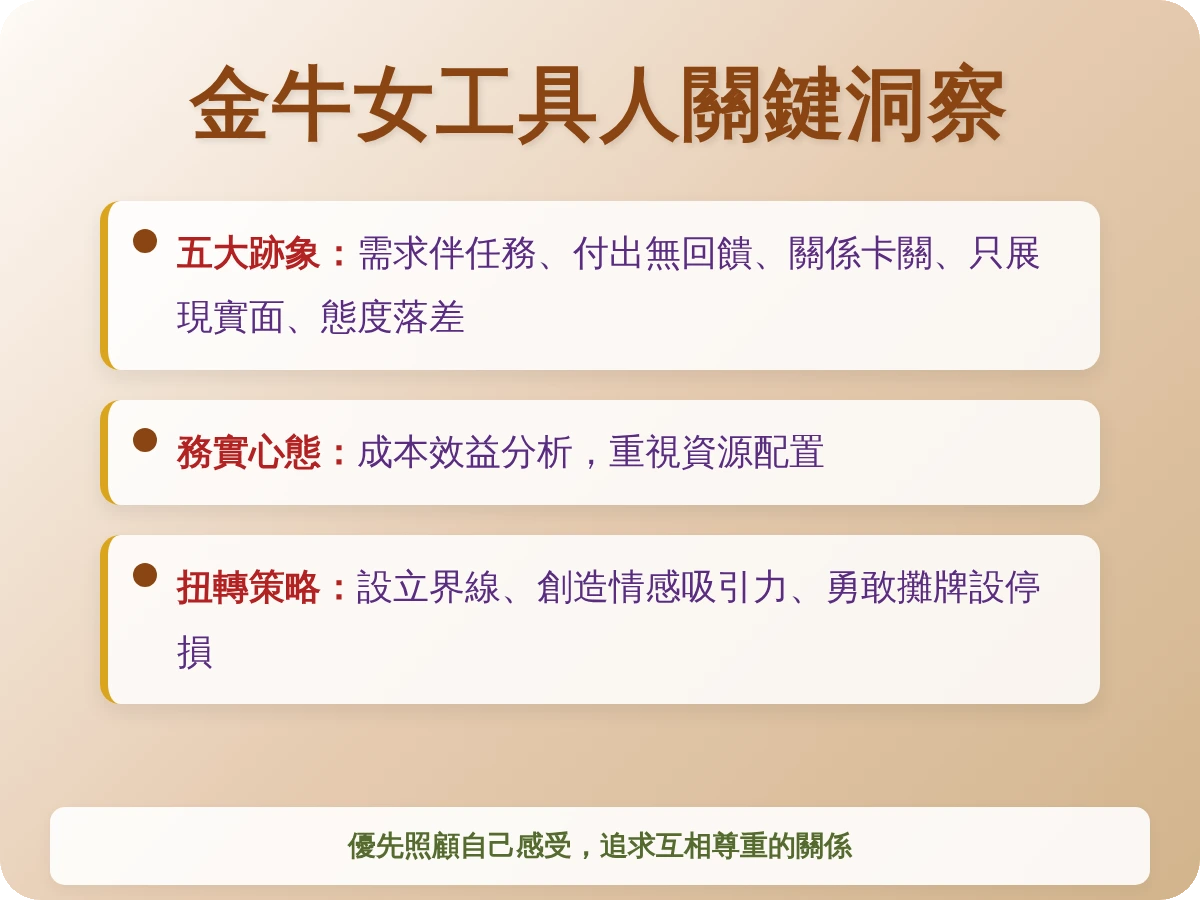 金牛女把你當工具人 金牛女把你當工具人