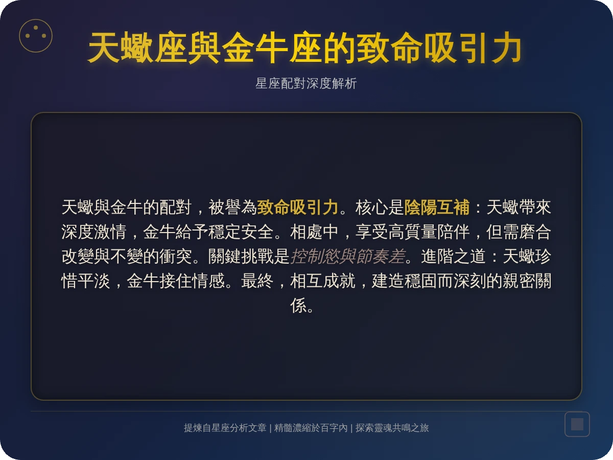 天蠍金牛互相吸引 天蠍金牛互相吸引