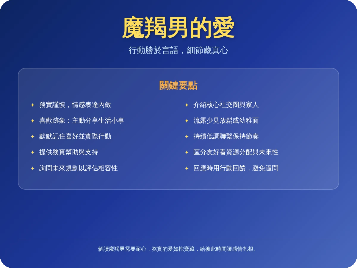 魔羯男這樣就是喜歡你 魔羯男這樣就是喜歡你