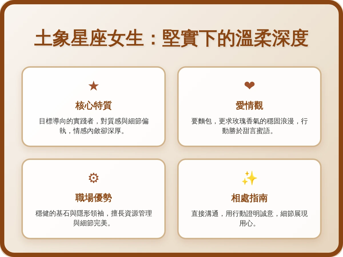 土象星座女生 土象星座女生