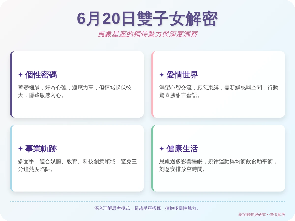 6月20日雙子女