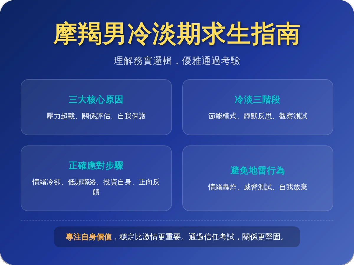 摩羯男冷淡期 摩羯男冷淡期