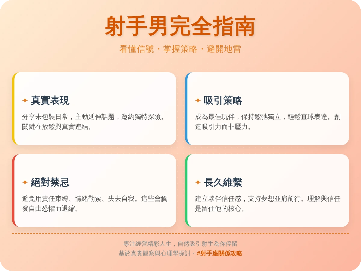 如何收服射手男 如何收服射手男