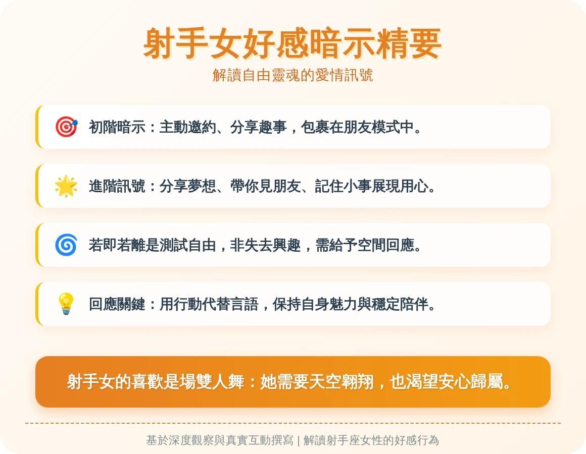射手女會怎麼對喜歡的人暗示 射手女會怎麼對喜歡的人暗示