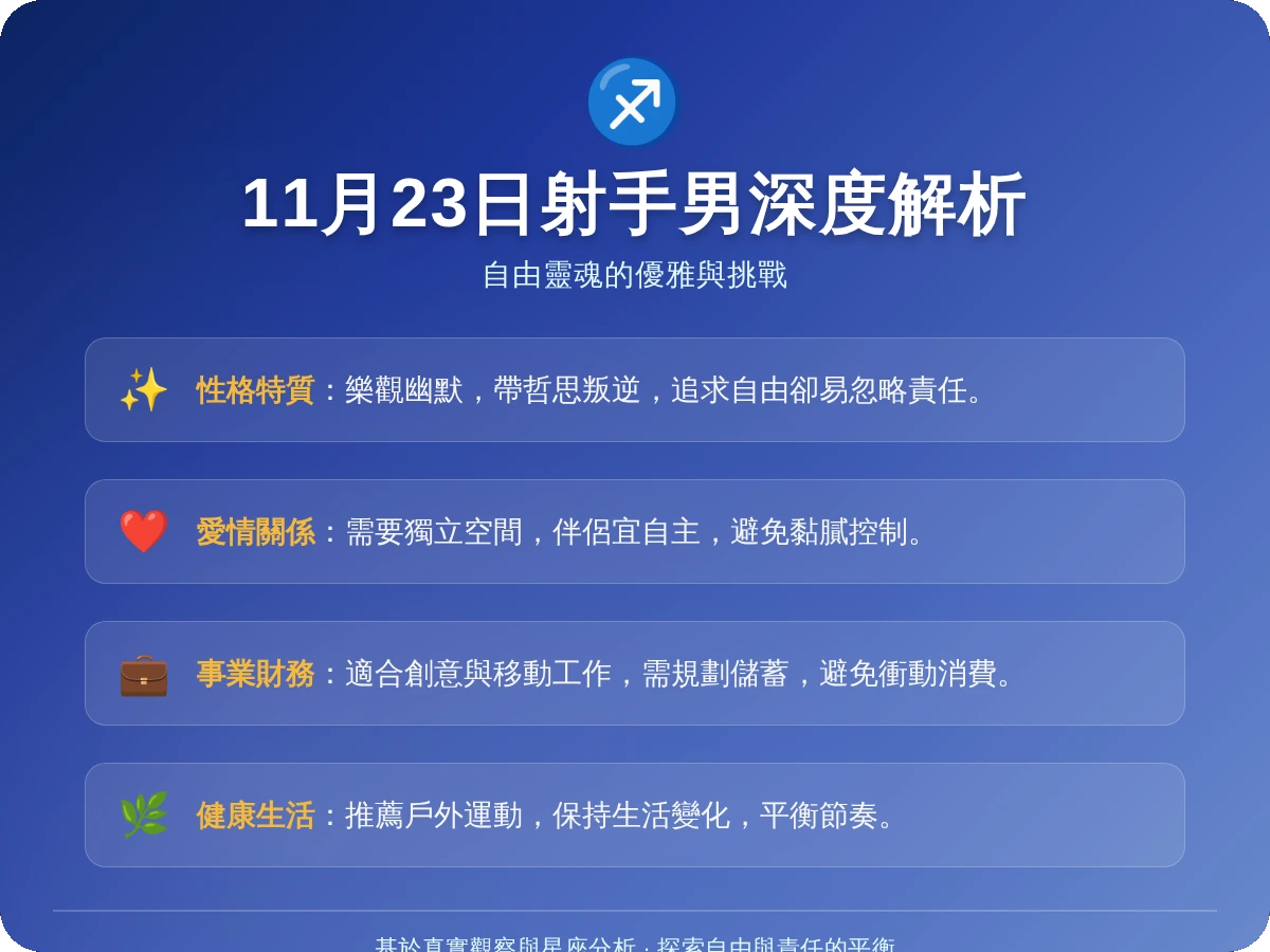 11月23日射手男 11月23日射手男