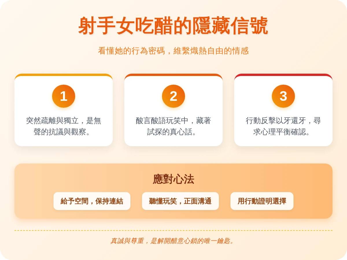 射手女吃醋的表現 射手女吃醋的表現