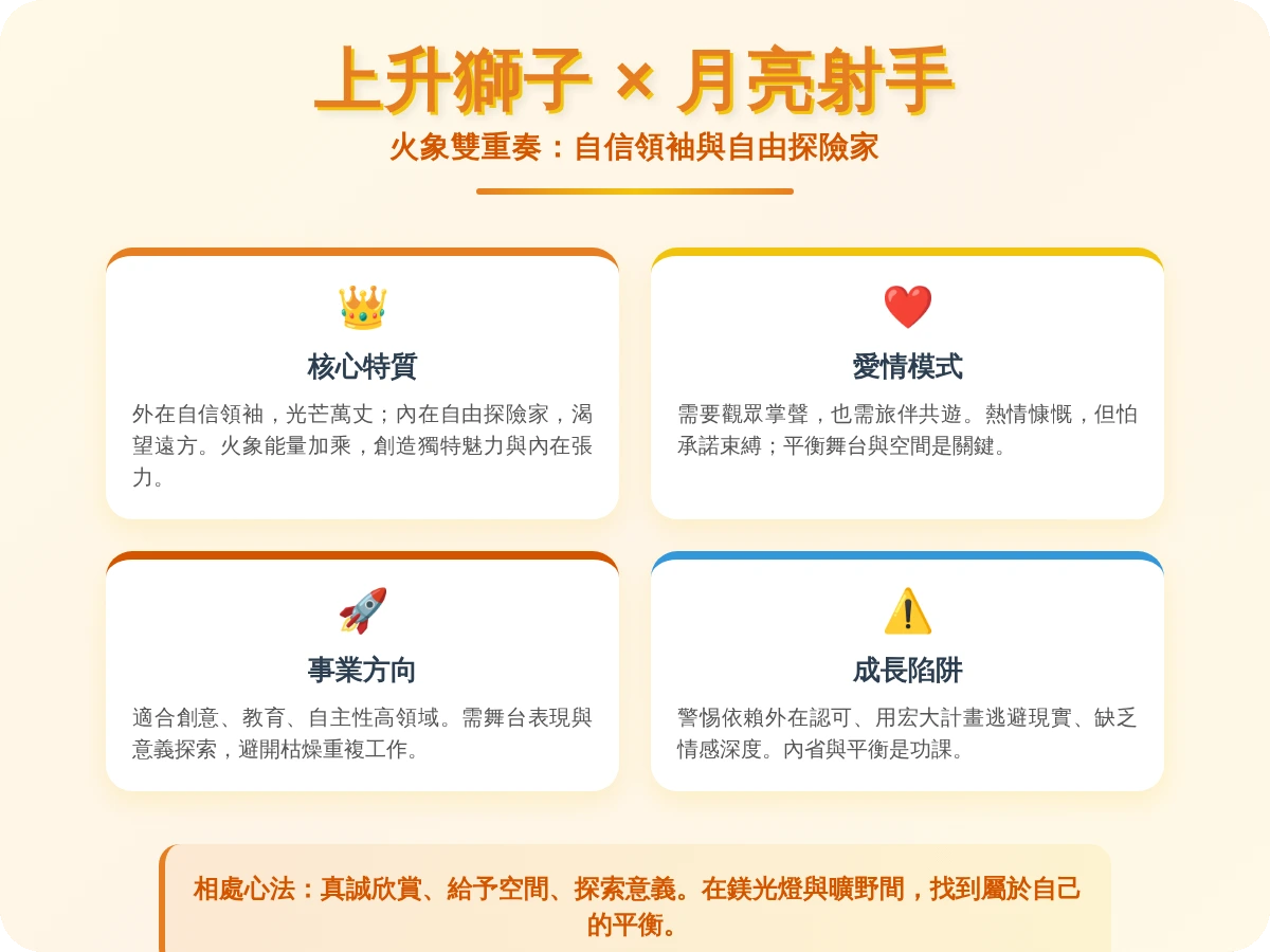 上升獅子月亮射手 上升獅子月亮射手