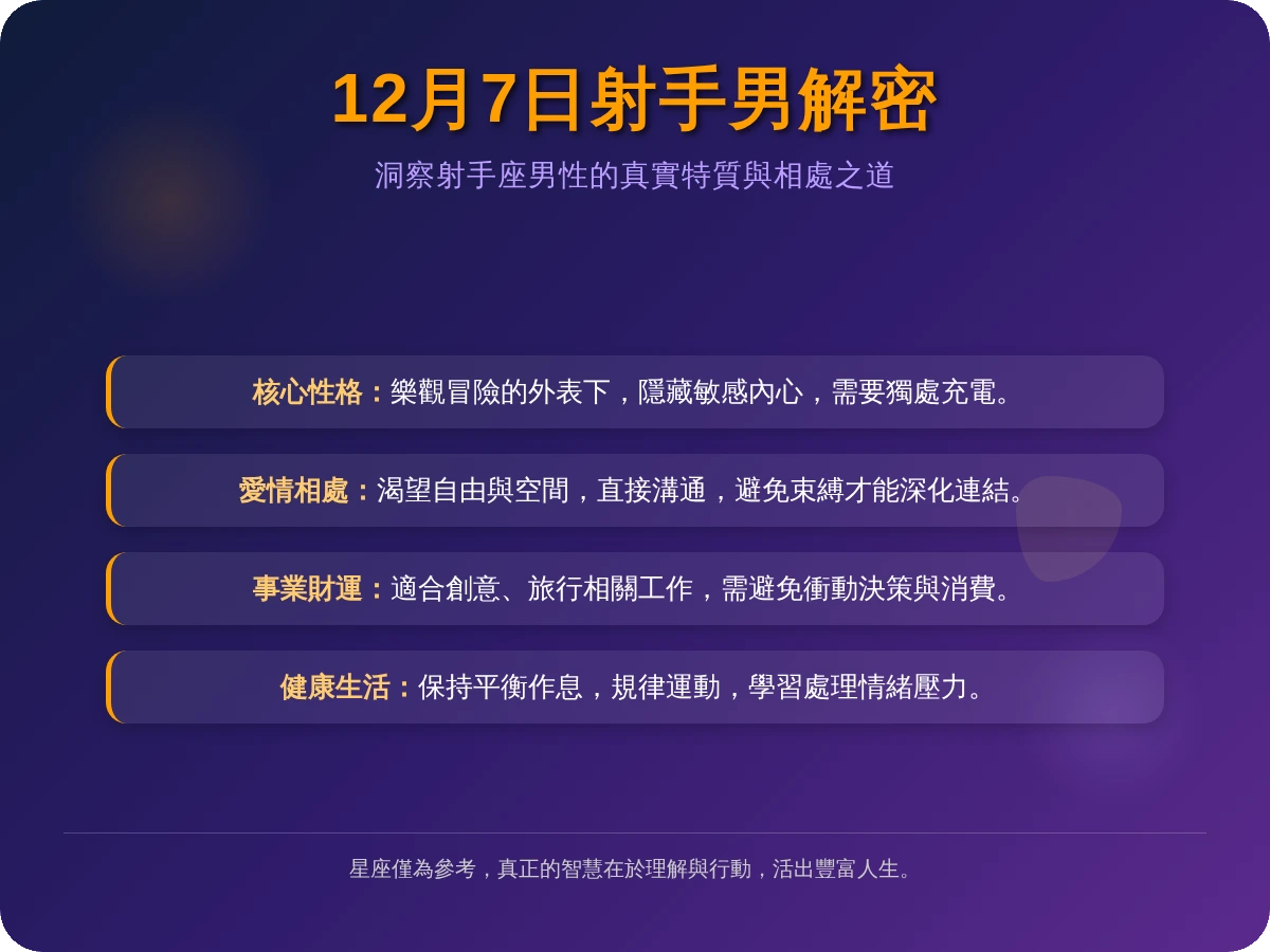 12月7日射手男 12月7日射手男