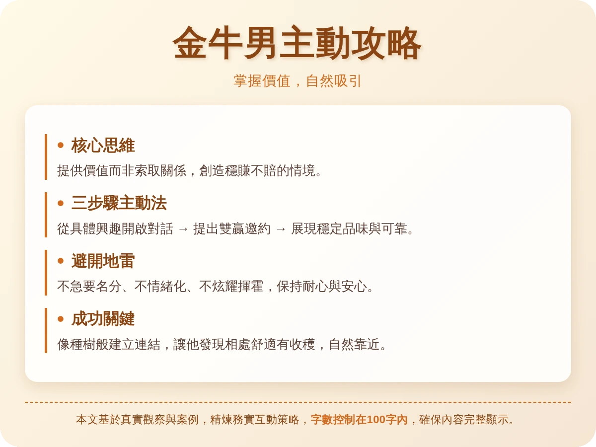 對金牛男主動 對金牛男主動