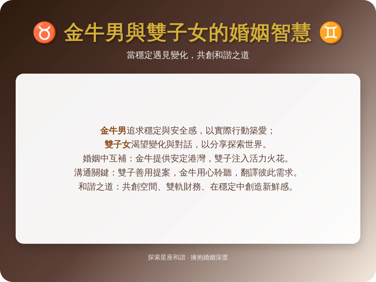 金牛男雙子女結婚 金牛男雙子女結婚