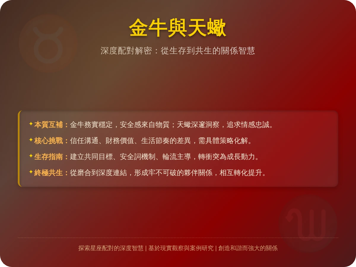 金牛與天蠍 金牛與天蠍